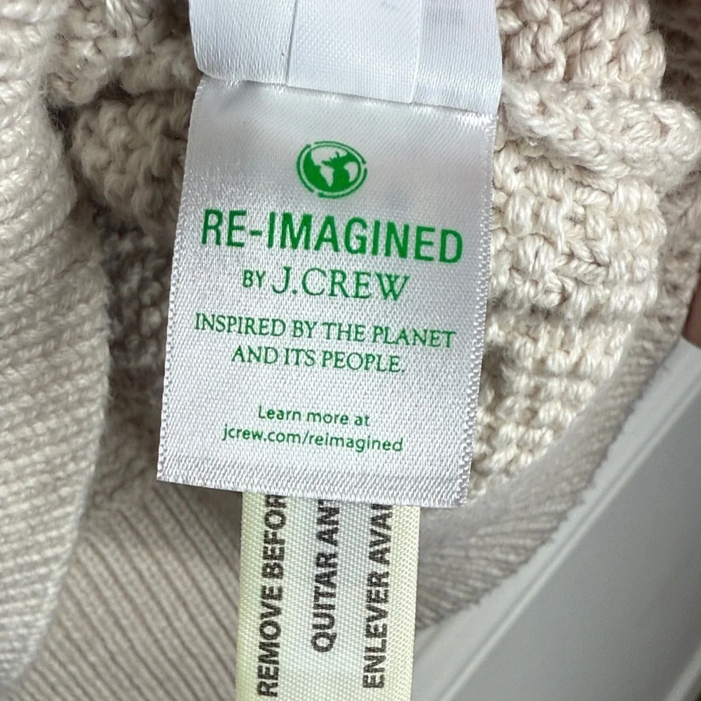JCrew Classic Cream Men's Sweater- Size Large-EUC